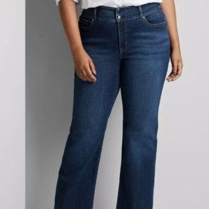 Lane Bryant Boot Cut Tighter Tummy Technology Blue Jeans